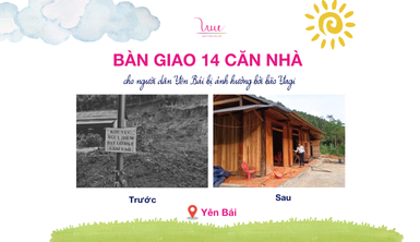 14 hộ gia đình Yên Bái bị ảnh hưởng bởi bão Yagi về nhà mới